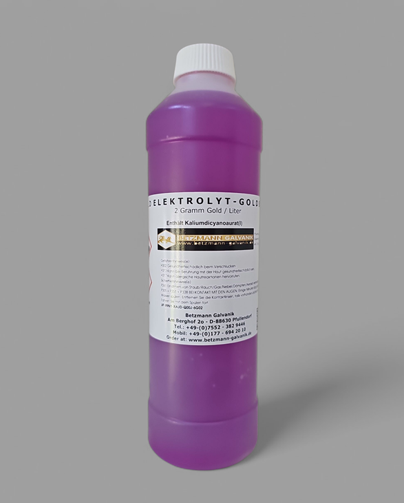 Gold Solution 2 Gramm / Liter