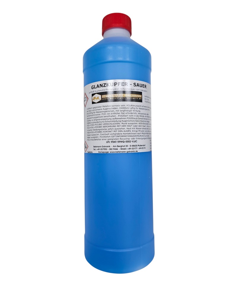 Kupfer sauer - Glanzkupfer Elektrolyt