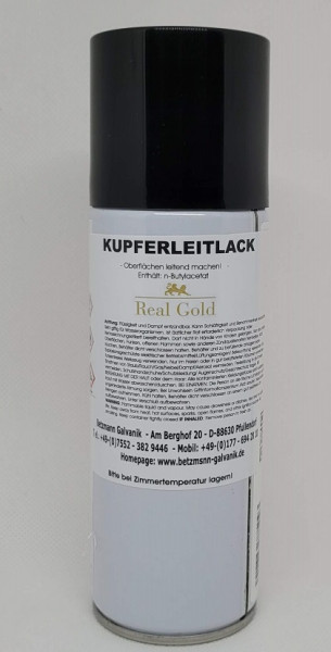 Copper conductive lacquer spray (400 ml)
